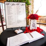 Guestbook at reception