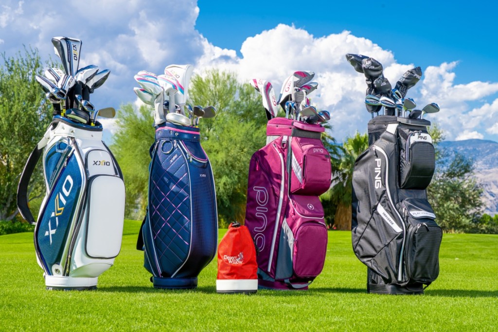 Line of golf club bags