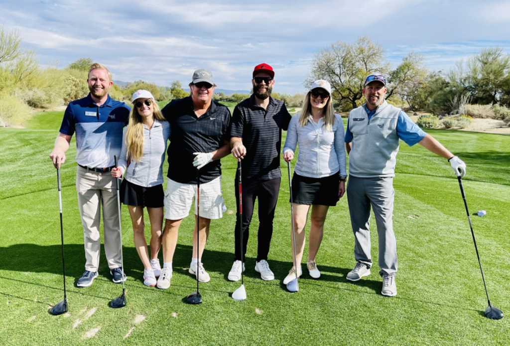 Friends at the course