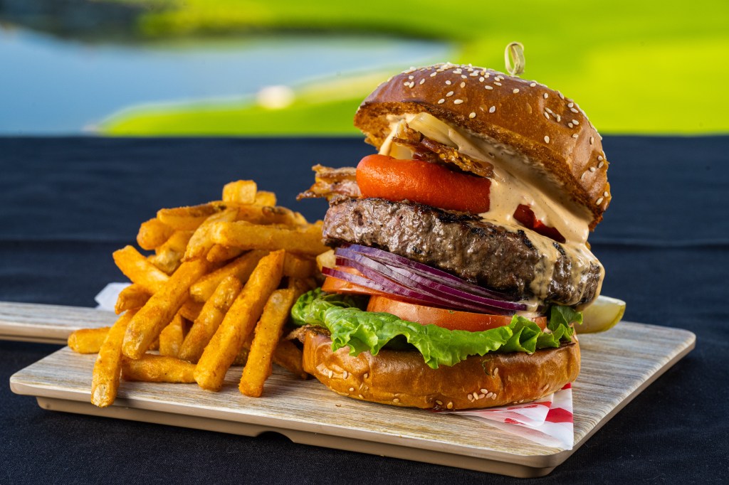 Firecliff Burger at The Terrace Restaurant at Desert Willow Golf Resort