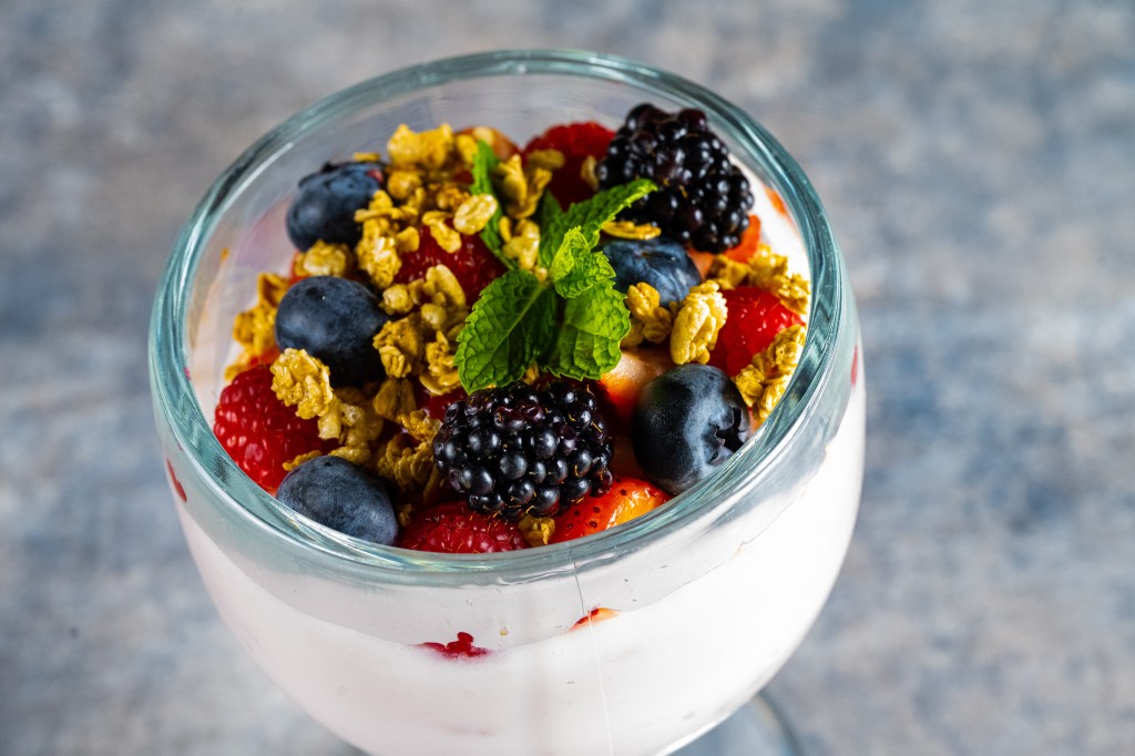 Yogurt and Berry Parfait at The Terrace Restaurant at Desert Willow Golf Resort